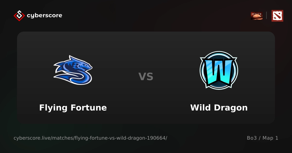 Flying Fortune vs Wild Dragon - 22/10/2026 на Dota 2 Space League. S55 ...