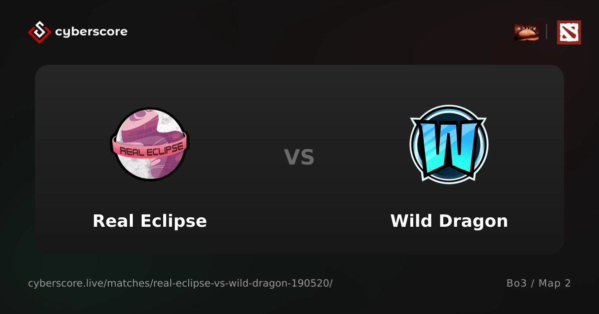 Wild Dragon vs Real Eclipse - 21/10/2026 on Dota 2 Space League. S55 ...
